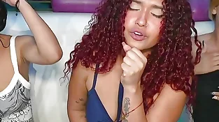 latinas have fun billiards and put fuck stick in the butt of the dummy GGmansion