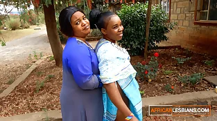 African Married Mummies All girl Make Out In Public During Neighbourhood Soiree